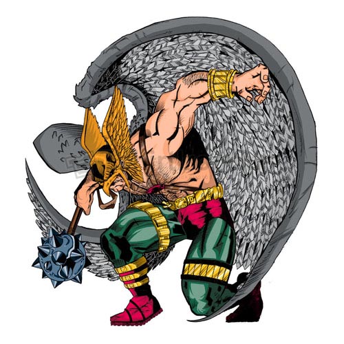 Hawkman T-shirts Iron On Transfers N7656 - Click Image to Close